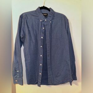 Bonobos Large Stretch Slim Fit Oxford Navy Button Down Shirt